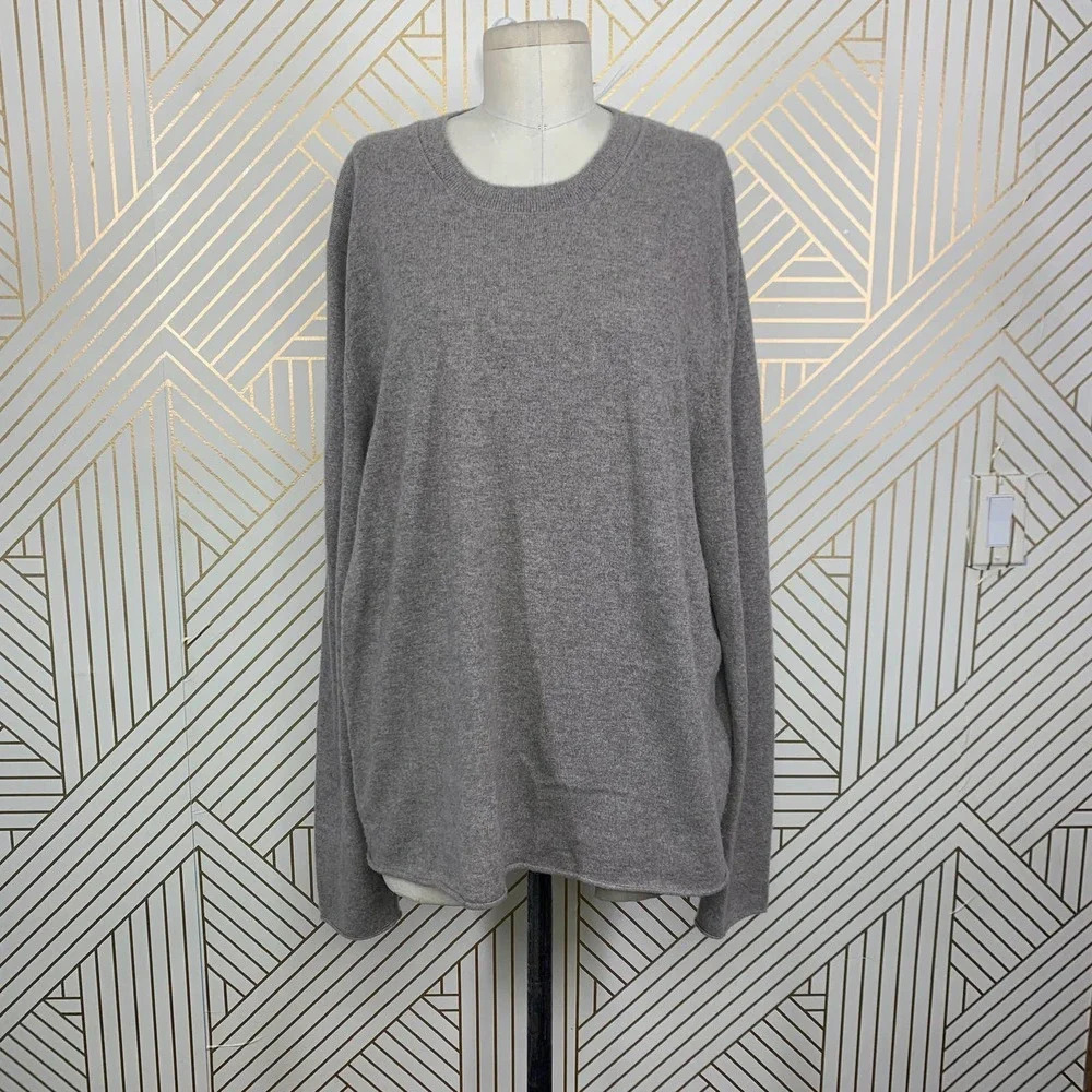 Vince Men's Marl Crewneck Cashmere Sweater In Heather‎ Palomar Size US XL - Picture 2 of 12